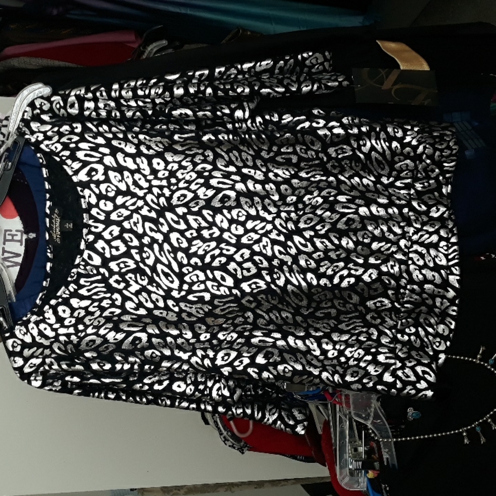 Pullover Dressy Metallic  Women's Tòp.